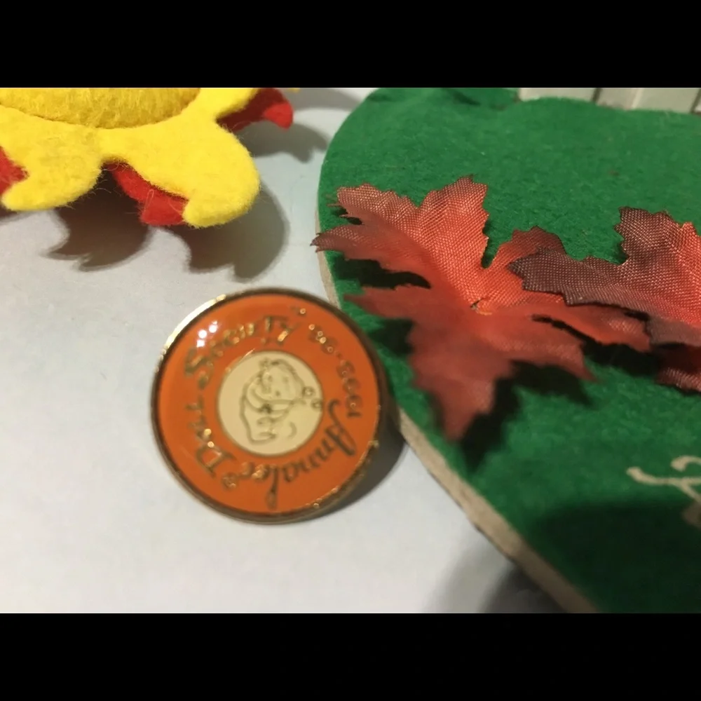 Annalee Fall Fisherman Doll with Orange, Yellow, Red and Green Accents